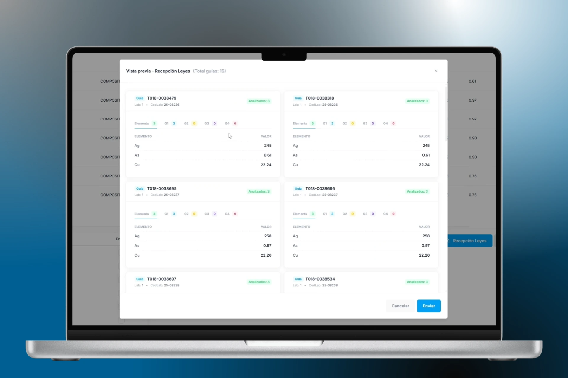 Sistema LIMS integrado con hardware industrial
